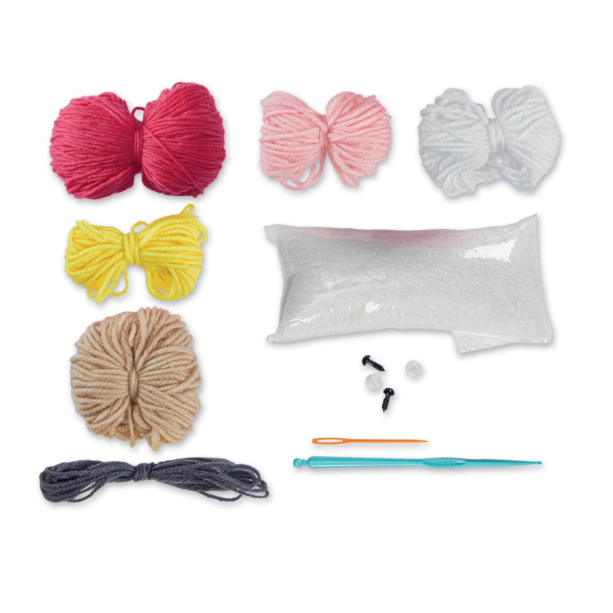 6 Pack: Intermediate Flamingo Amigurumi Crochet Kit by Loops & Threads®